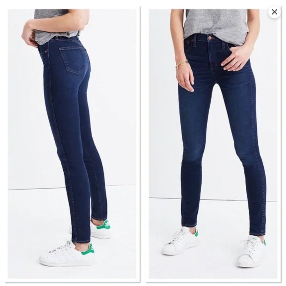 Madewell 10" High-Rise Skinny Jeans in Hayes Wash Size 26